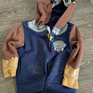 4T Paw Patrol Chase costume hoodie
